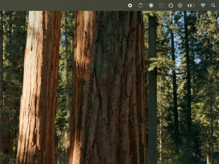 GoalBar in action - tracking goals in Mac menu bar